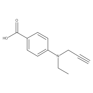 4-[Ethyl(prop-2-yn-1-yl)amino]benzoic acid结构式