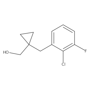 {1-[(2-Chloro-3-fluorophenyl)methyl]cyclopropyl}methanol Structure
