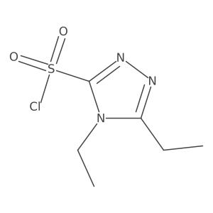diethyl-4H-1,2,4-triazole-3-sulfonyl chloride Structure