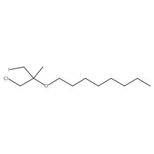 1-[(1-Chloro-3-iodo-2-methylpropan-2-yl)oxy]octane结构式