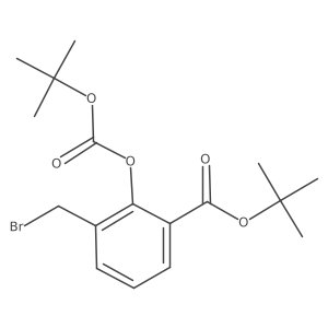 Tert-butyl 3-(bromomethyl)-2-((tert-butoxycarbonyl)oxy)benzoate Structure