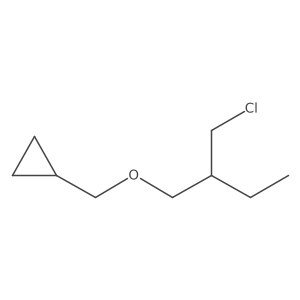 {[2-(Chloromethyl)butoxy]methyl}cyclopropane结构式