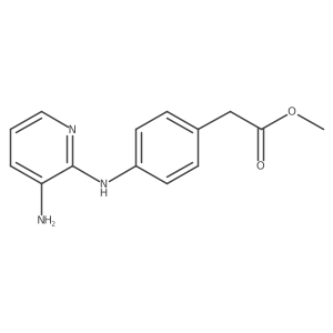 [4-(3-Amino-pyridin-2-ylamino)-phenyl]-acetic acid methyl ester Structure