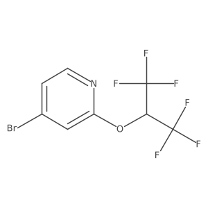 4-Bromo-2-(1,1,1,3,3,3-hexafluoropropan-2-yloxy)pyridine Structure