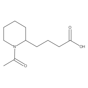 4-(1-Acetylpiperidin-2-yl)butanoic acid结构式