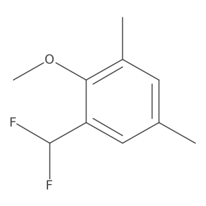 2-Difluoromethyl-4,6-dimethylanisole结构式