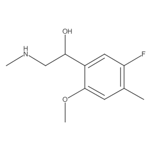 1-(5-Fluoro-2-methoxy-4-methylphenyl)-2-(methylamino)ethan-1-ol Structure