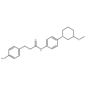 3-(4-Bromophenyl)-N-[4-(3-methoxypiperidin-1-YL)phenyl]propanamide Structure
