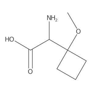 2-Amino-2-(1-methoxycyclobutyl)acetic acid Structure