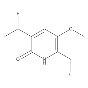 2-(Chloromethyl)-5-(difluoromethyl)-6-hydroxy-3-methoxypyridine Structure