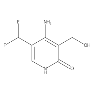 4-Amino-5-(difluoromethyl)-3-(hydroxymethyl)pyridin-2-ol Structure