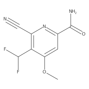 6-Cyano-5-(difluoromethyl)-4-methoxypicolinamide Structure