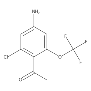 1-(4-Amino-2-chloro-6-(trifluoromethoxy)phenyl)ethanone Structure