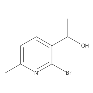 1-(2-Bromo-6-methylpyridin-3-yl)ethan-1-ol Structure