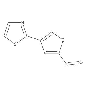 4-(1,3-Thiazol-2-YL)thiophene-2-carbaldehyde Structure