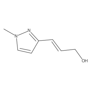 3-(1-methyl-1H-pyrazol-3-yl)prop-2-en-1-ol结构式