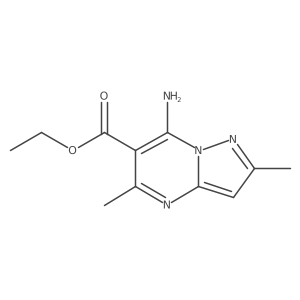Ethyl 7-amino-2,5-dimethylpyrazolo[1,5-a]pyrimidine-6-carboxylate Structure