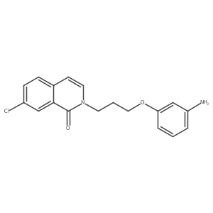 2-(3-(3-Aminophenoxy)propyl)-7-chloroisoquinolin-1(2H)-one Structure