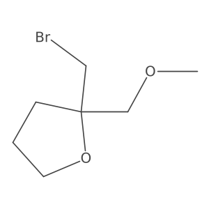 2-(Bromomethyl)-2-(methoxymethyl)oxolane结构式