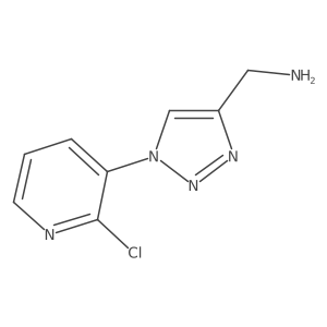 (1-(2-chloropyridin-3-yl)-1H-1,2,3-triazol-4-yl)methanamine结构式