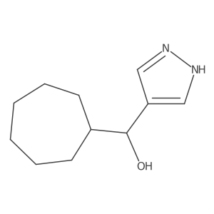 Cycloheptyl(1H-pyrazol-4-yl)methanol Structure