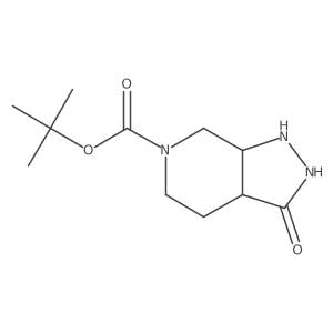 tert-butyl 3-oxo-2,3a,4,5,7,7a-hexahydro-1H-pyrazolo[3,4-c]pyridine-6-carboxylate Structure