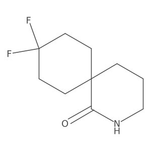 9,9-Difluoro-2-aza-spiro[5.5]undecan-1-one结构式