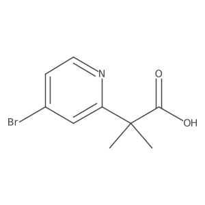 2-(4-Bromopyridin-2-YL)-2-methylpropanoic acid结构式
