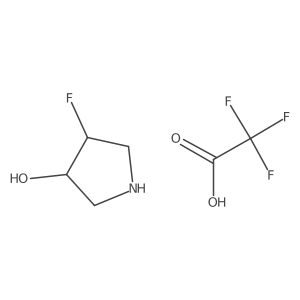 (3R,4R)-4-fluoropyrrolidin-3-ol, trifluoroacetic acid结构式