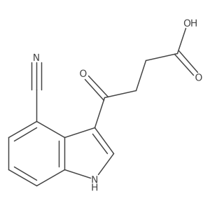 4-(4-Cyano-1H-indol-3-yl)-4-oxobutanoic acid结构式