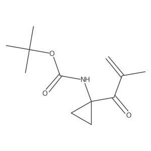 tert-butyl N-[1-(2-methylprop-2-enoyl)cyclopropyl]carbamate结构式