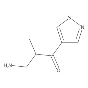 3-Amino-2-methyl-1-(1,2-thiazol-4-yl)propan-1-one Structure