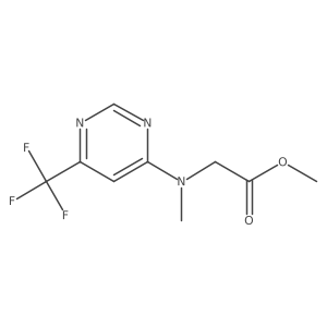 Methyl 2-{methyl[6-(trifluoromethyl)pyrimidin-4-yl]amino}acetate Structure