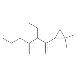 1-(2,2-Dimethylcyclopropyl)-2-ethylhexane-1,3-dione Structure