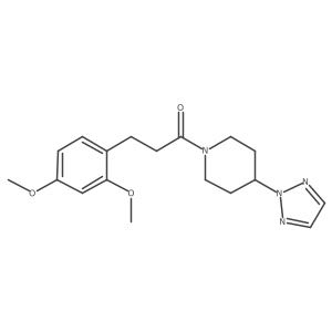 1-(4-(2H-1,2,3-triazol-2-yl)piperidin-1-yl)-3-(2,4-dimethoxyphenyl)propan-1-one Structure