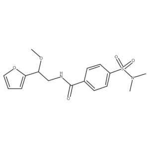 4-(N,N-dimethylsulfamoyl)-N-(2-(furan-2-yl)-2-methoxyethyl)benzamide Structure