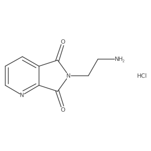 6-(2-aminoethyl)-5H-pyrrolo[3,4-b]pyridine-5,7(6H)-dione hydrochloride结构式