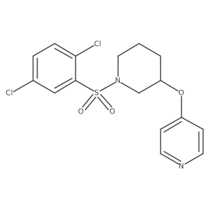 4-((1-((2,5-Dichlorophenyl)sulfonyl)piperidin-3-yl)oxy)pyridine Structure