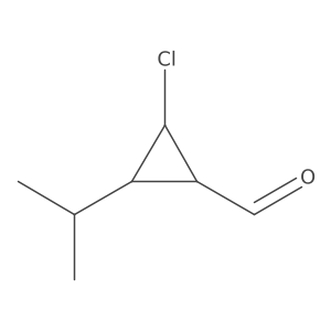 2-Chloro-3-(propan-2-yl)cyclopropane-1-carbaldehyde结构式