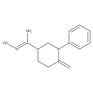 N'-Hydroxy-6-oxo-1-phenylpiperidine-3-carboximidamide结构式