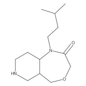 1-isopentyloctahydropyrido[4,3-e][1,4]oxazepin-2(3H)-one结构式