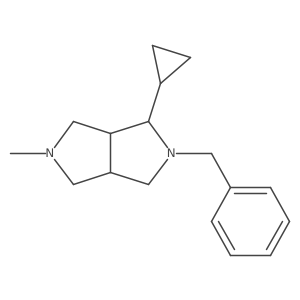 2-Benzyl-1-cyclopropyl-5-methyloctahydropyrrolo[3,4-c]pyrrole结构式