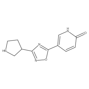5-(3-(Pyrrolidin-3-yl)-1,2,4-oxadiazol-5-yl)pyridin-2-ol Structure