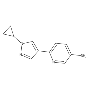 6-(1-Cyclopropyl-1h-pyrazol-4-yl)-3-pyridinamine结构式
