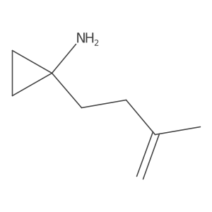 1-(3-Methylbut-3-en-1-yl)cyclopropan-1-amine结构式