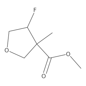 Methyl 4-fluoro-3-methyltetrahydrofuran-3-carboxylate Structure