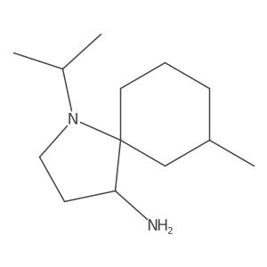 7-Methyl-1-(propan-2-yl)-1-azaspiro[4.5]decan-4-amine Structure