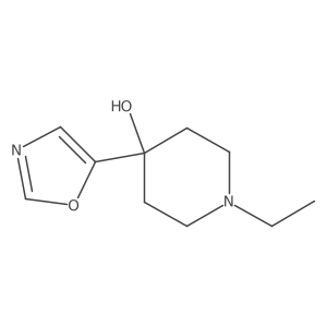 1-Ethyl-4-(1,3-oxazol-5-yl)piperidin-4-ol结构式