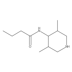 N-(3,5-dimethylpiperidin-4-yl)butanamide结构式