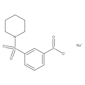 Sodium 3-(piperidine-1-sulfonyl)benzene-1-sulfinate结构式